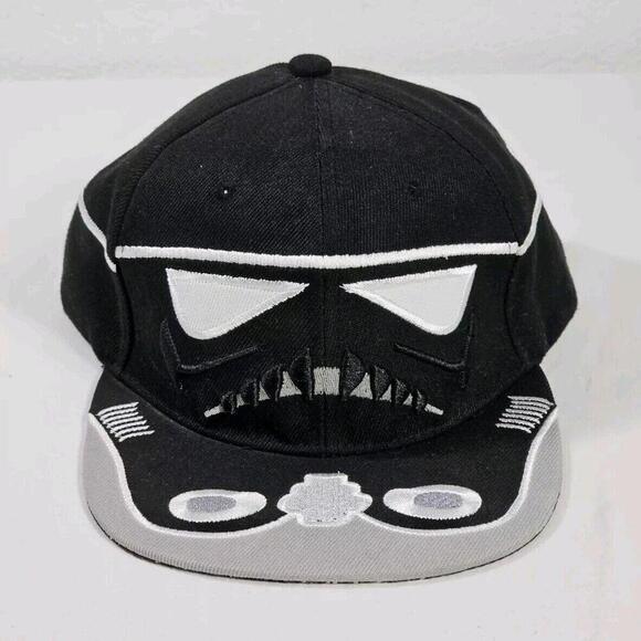 Star Wars Storm Trooper Vader Clone Black Snapback Hat - Picture 1 of 7